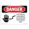 Signmission OSHA Danger Sign, 3.5" Height, 5" Width, Electrical Equipment Authorized Personnel, Landscape OS-DS-D-35-L-1195 - alternate 1